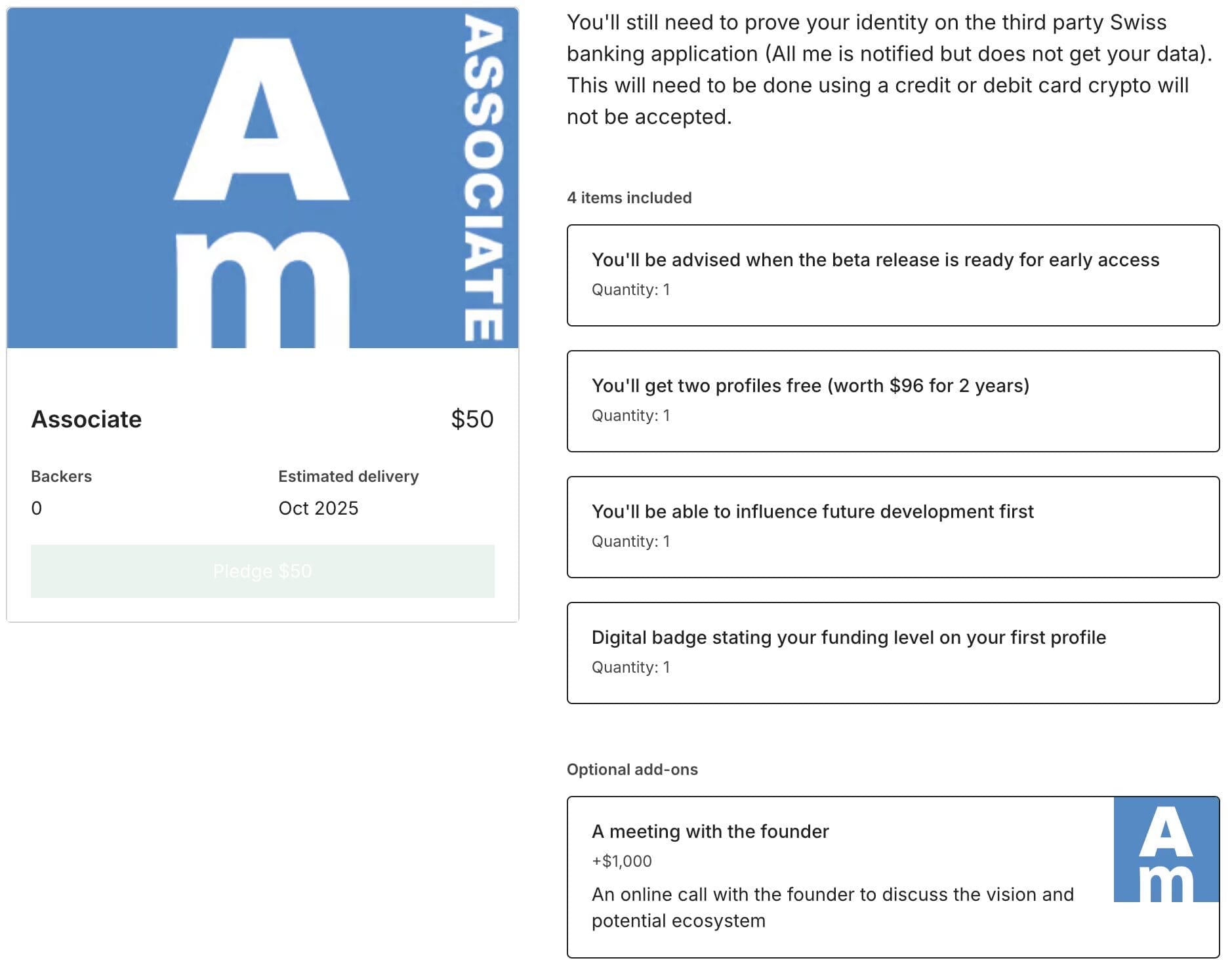 All me social app Associate