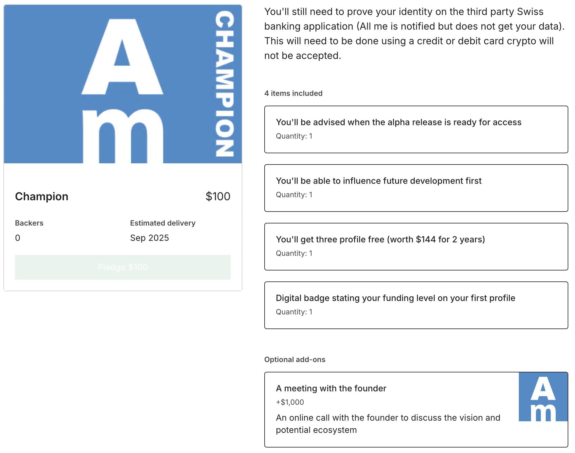 All me social app Champion
