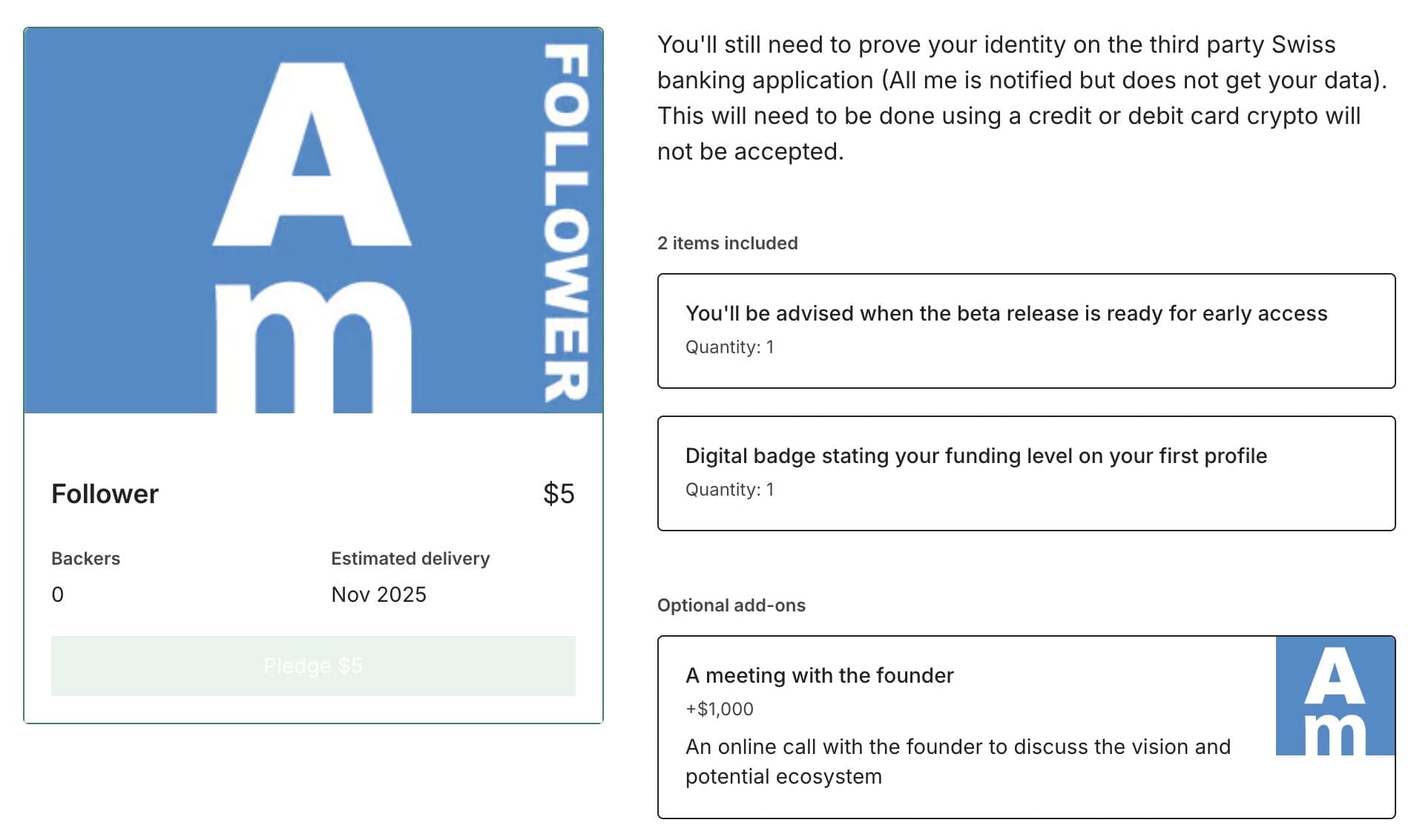 All me social app Follower rewards