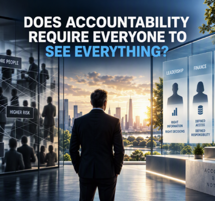 Does Accountability Require Everyone to See Everything