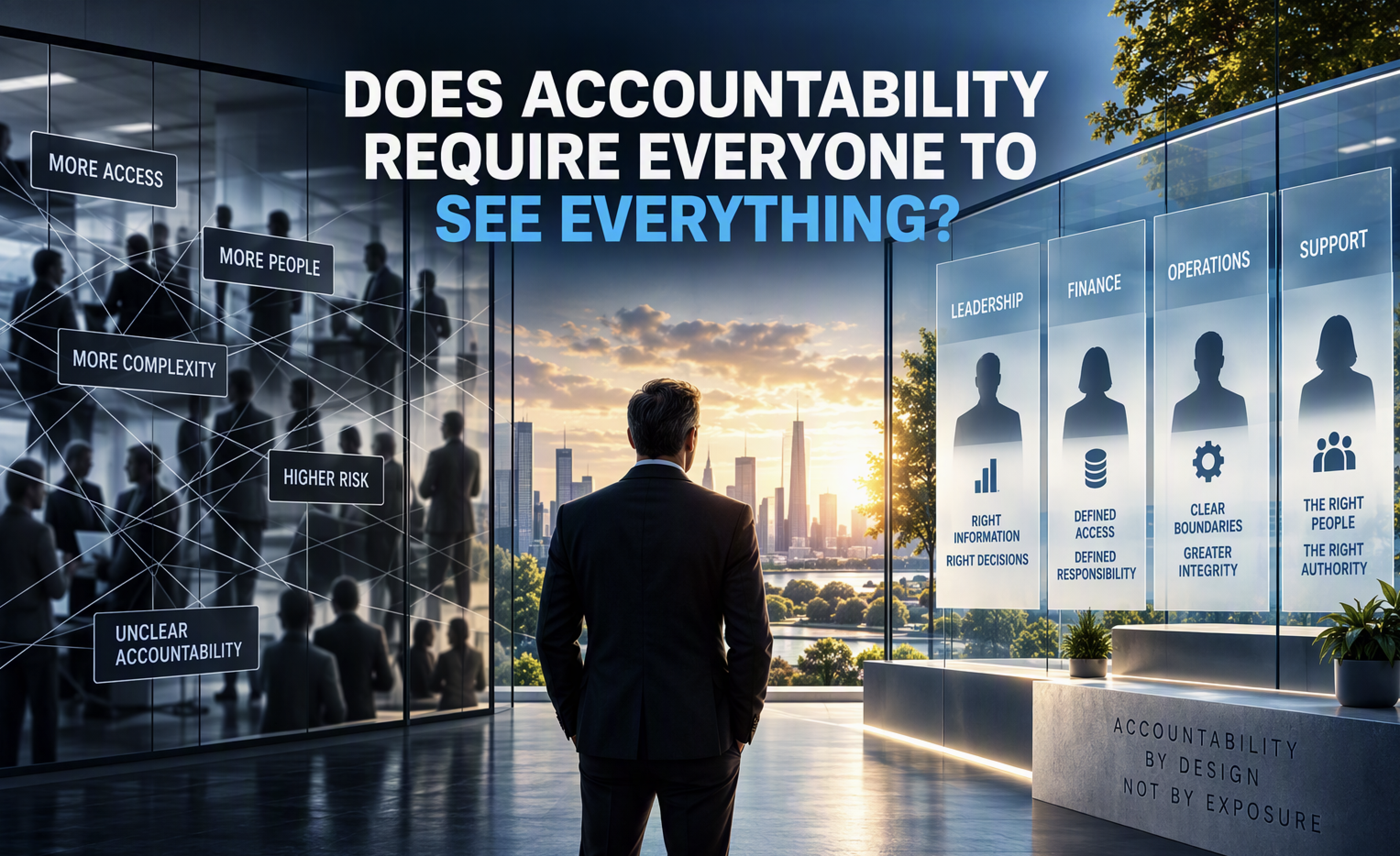 Does Accountability Require Everyone to See Everything?