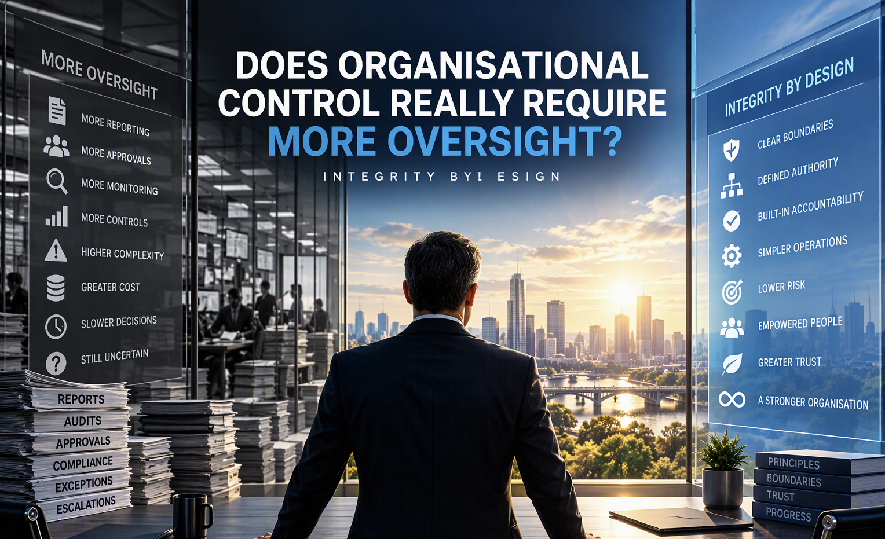 Does Organisational Control Really Require More Oversight?