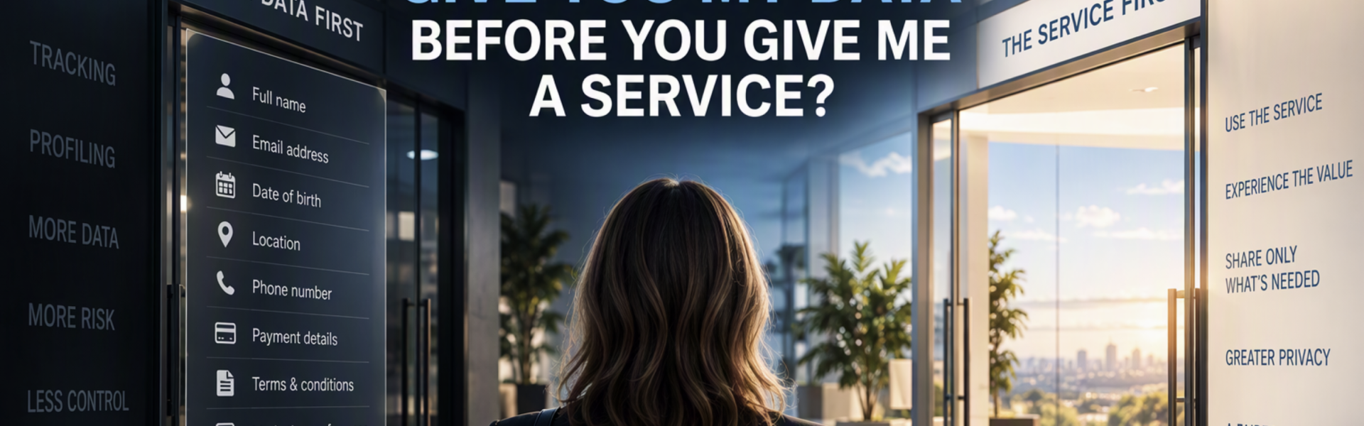 Why Do I Have to Give You My Data Before You Give Me a Service?